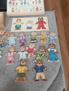Melissa & Doug Puzzle Famiglia Orso in Legno + Orsi E.L.C da Vestire - Foto 1 di 2