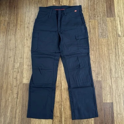 BULWARK IQ SERIES FR CARGO PANTS MENS 34X32 BLUE COTTON POLYESTER NWOT - Image 1 of 4