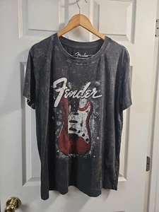 Mens Fender Guitar Gray T-Shirt Size L - Picture 1 of 4