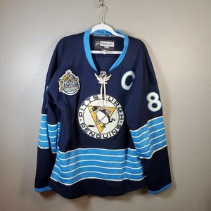Sidney Crosby Pittsburgh Penguins 2011 Winter Classic Jersey Reebok Size 50 - Picture 1 of 17