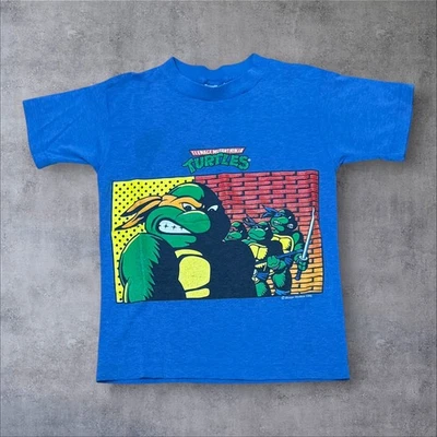 Vintage 90s Kids Teenage Mutant Ninja Turtles Single Stitch Shirt/Sz: 5T - Image 1 of 4