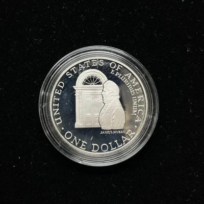 1992-W White House 200th Anniversary James Hoban Proof 90% Silver Dollar Coin - Image 1 of 4