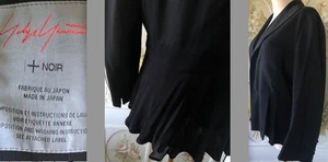 YOHJI YAMAMOTO +NOIR DESIGNER ALL WOOL GABARDINE JAPAN-MADE DAMEN JACKE 3 - Bild 1 von 12