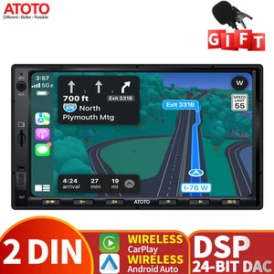 ATOTO F7 Autoradio doppia 2Din 7" stereo Wireless Apple CarPlay&Android Auto RDS - Foto 1 di 11