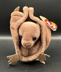 RARE RETIRED BATTY TY BEANIE BABY 1997 WITH TAG ERRORS PE PELLET *MINT* - Picture 1 of 8
