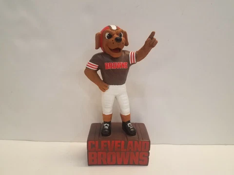 CHOMPS Cleveland Browns Mascot Statue 12" Figurine Limited Statue New Cover