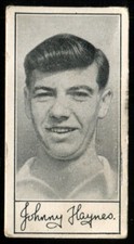Trade Card, Barratt, FAMOUS FOOTBALLERS, A5, 1957, Fulham, J Haynes, #11