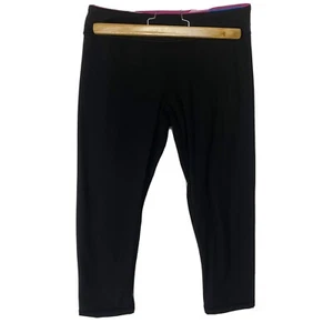 Iviva Girls Reversible Leggings Size 14 Black Color Block - Picture 1 of 10