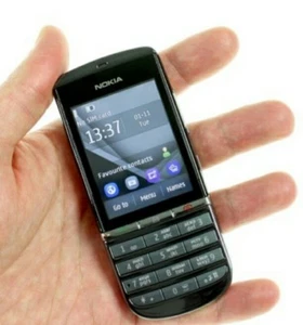 Brand New Nokia Asha 300 Unlocked 3G Touch&Type 5MP Camera Grey Mobile Phone - Picture 1 of 3