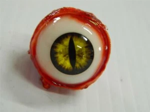 HALLOWEEN HORRORFILM PROQUISITE AUGENBALL Popper gelbe Schlange/Dämon - Bild 1 von 1