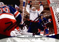 Mike Knuble Signed Autographed 11/12 Upper Deck card Washington Capitals