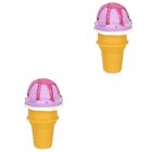 2 Fake Cream Party Props Food Kids Toy Faux Child Crispy Skin
