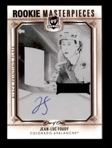JEAN-LUC FOUDY 2022/23 UD CUP ROOKIE MASTERPIECES PRINTING PLATE AUTO 1/1 BF8064 - Picture 1 of 1