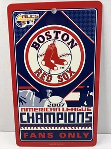 Boston Red Sox 07 World Series Champions Sign 12X 7" 2007 FANS ONLY Hologram MLB - Picture 1 of 8