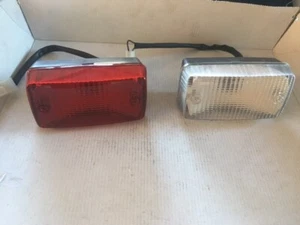 FIAT 126 BIS COPPIA 2 FANALINI POSTERIORI SUL PARAURTI RETRONEBIA/RETROMARCIA - Foto 1 di 1