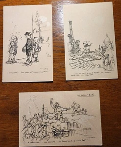 Cartes postales Poulbot - Lot de 6 - Guerre 14/18 - - Picture 1 of 2