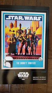 2017 SDCC COMIC CON EXCLUSIVE TOPPS STAR WARS THE BOUNTY HUNTERS PROMO POSTER  - Picture 1 of 1