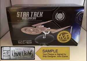 Master Replicas Signature Series Eaglemoss Star Trek Discovery NCC-1031 XL - Picture 1 of 2