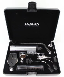 PREMIUM ENT DIAGNOSTIC KIT OTOSCOPE, OPHTHALMOSCOPE, NASAL SPECULUM W/EXTRAS - Picture 1 of 12
