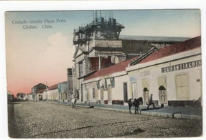 CHILE 1910ca Costado Oriente Plaza Feria de Chillán SIN USAR postal Ed Sepúlveda - Imagen 1 de 1