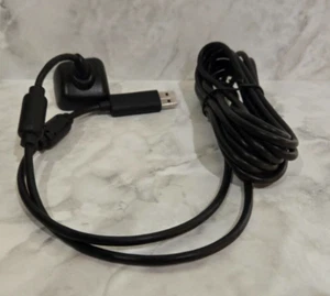 Xbox 360 OEM Controller Play And Charge Cable Microsoft Black - Picture 1 of 2