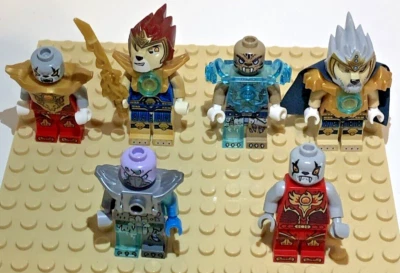 LEGO Mini Figuras Lote de 6 Chima: Worriz (2) Vornon Longtooth Strainor Lagravis Foto 1 de 4