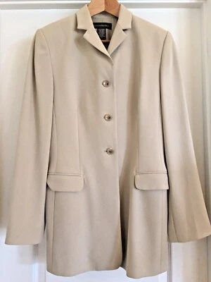 Traje de sarga de seda chaqueta a medida dos faldas tostado y negro talla 8 Banana Republic Foto 1 de 4