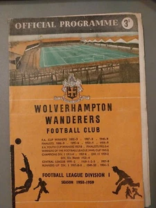 WOLVERHAMPTON WANDERERS v MANCHESTER CITY RESERVES 1958/9 - Picture 1 of 2