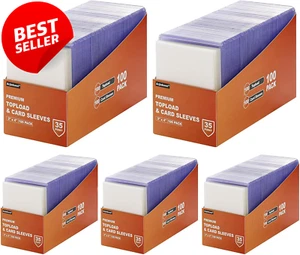 1000 fundas para tarjetas y cargadores superiores 3x4 protectores de plástico duro para tarjetas coleccionables - Imagen 1 de 6