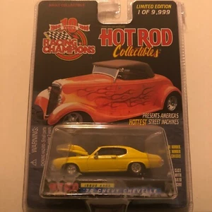1/64 RACING CHAMPIONS HOT ROD COLLECTABLES #185 1970 CHEVROLET CHEVELLE YELLOW - Picture 1 of 2