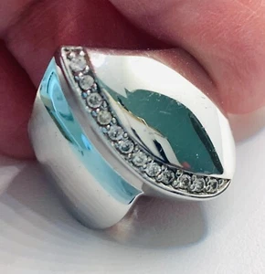Anello Michael Anthony in argento sterling 925 e zirconi stile cupola misura 8 - Foto 1 di 5