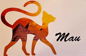 Mau - Katzen Wandkunstdruck Hochglanz 11 x 17 Zoll - Bild 1 von 1