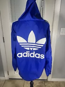 Poncho a vento taglia S Adidas uomo originale oversize logo trifoglio 3 righe - Foto 1 di 10