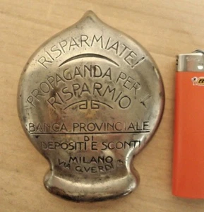 FERMACARTE SALVADANAIO PROPAGANDA RISPARMIO BANCA PROVINCIALE DEPOSITI E SCONTI - Picture 1 of 8