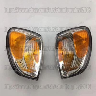 Luz de señal de giro delantera izquierda derecha lámpara de esquina 2 piezas para Toyota Land Cruiser 98-07 Foto 1 de 4
