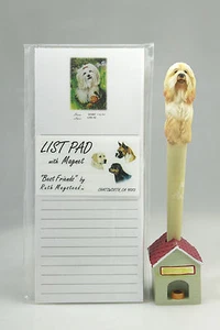 LHASA APSO~ MAGNETIC LIST PAD & PEN SET & MATCHING  REFRIGERATOR MAGNET - Picture 1 of 9