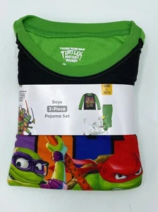 AME Teenage Mutant Ninja Turtles 2-Piece Soft Pajama Set Boys Sz Large 10/12 NEW - Picture 1 of 11