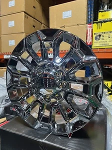 4 New 2024 GMC Sierra 2500 Wheels OE Replica 22x8.5 Chrome 8x180 GMC Chevy - Picture 1 of 7