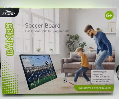 Soccer Board klappbare Torwand 91x61x25cm mit 2 Stoffbällen 6+ Neu Crane®