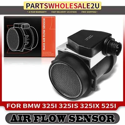 Mass Air Flow Sensor Assembly for BMW E34 E36 325i 325is 325iX 525i 13621722489 - Image 1 of 4