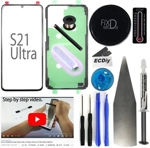 Pour Samsung Galaxy S21 verre ultra avant objectif remplacement d'écran outil de colle LOCA - Photo 1 sur 12