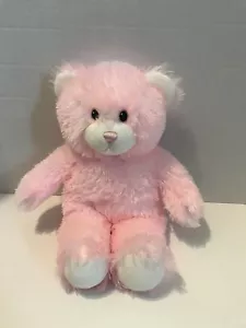 Build A Bear Workshop BABW Happy Esponjoso Suave Peluche Algodón Caramelo Oso Rosa - Imagen 1 de 1