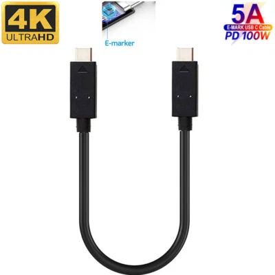 USB4 Cable 40Gbps Short USB 4.0 Type C cable 8K 60Hz for SSD Portable HDD Macs  - Image 1 of 4