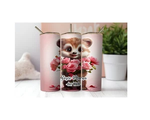Becher Thermobecher Tumbler " Beste Mama der Welt...Rosen " - Bild 1 von 3