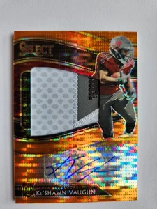 2020 Jumbo RC Signature Swatch Ke'Shawn Vaughn #JRS-KSV Orange Pulsar Prizm /25 - Picture 1 of 2