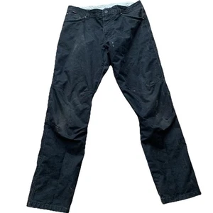 Kuhl Hot Rydr Hose Herren 34x33 Flanell gefüttert Vintage Patina Dye Euro Twill schwarz - Bild 1 von 12