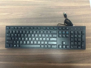 Dell USB Wired Black Keyboard Standard Very Good - Picture 1 of 3