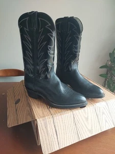 Botas Durango Western Cowboy Ranch Roper de cuero negro para hombre 16750 10,5 usadas en excelente estado - Imagen 1 de 12