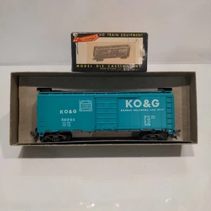 Roundhouse HO 40' Box auto KO&G Kansas Oklahoma & Gulf 30001 - Foto 1 di 4