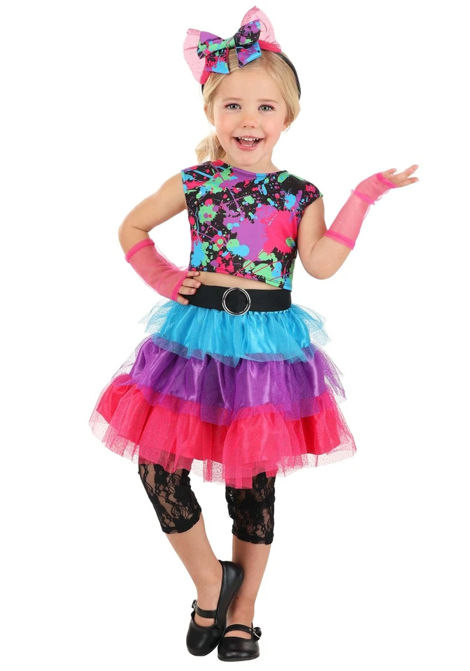 Toddler's Neon '80s Costume - Image 1 of 1